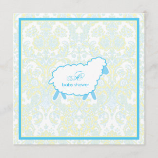 Invitation Petit bleu de l'invitation | de baby shower