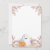Invitation Petit Boho de Boho de Boho de Boho Halloween Baby  (Dos)