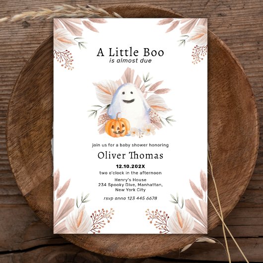 Invitation Petit Boho de Boho de Boho de Boho Halloween Baby 