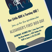 Invitation Petit bol Crâne mignon Halloween 1er anniversaire