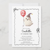 Invitation Petit Boo Cute Ghost Anniversaire (Devant)
