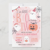 Invitation Petit Boo Deux Anniversaires (Devant)