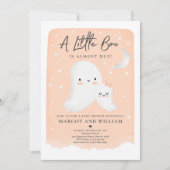 Invitation Petit Boo Douche Halloween Baby shower fantôme (Devant)