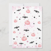 Invitation Petit Boo Éffrayant Bébé mignonne Baby shower fill (Dos)