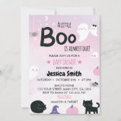 Invitation Petit Boo Est Presque Due Baby shower Fantôme (Devant)