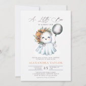 Invitation Petit Boo Halloween automne octobre mignonne fille (Devant)