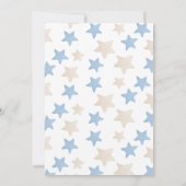 Invitation Petit Boo Halloween Baby shower garçon bleu (Dos)