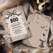 Invitation Petit Boo Halloween Baby shower gothique