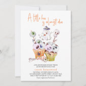 Invitation Petit Boo Halloween fête Baby shower alimentaire (Devant)