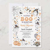 Invitation Petit Boo Halloween Ghost Baby shower neutre (Devant)