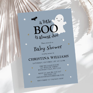 Invitation Petit Boo Halloween Ghost Boy Baby shower