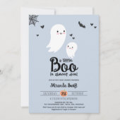 Invitation Petit Boo mignonne maman bébé fantôme Halloween do (Devant)