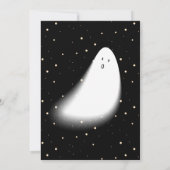 Invitation Petit Boo Moderne ! Baby shower d'Halloween (Dos)