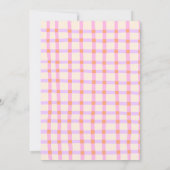 Invitation Petit Boo Preppy Baby shower d'automne rose (Dos)