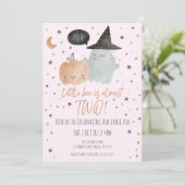 INVITATION PETIT BOO PRESQUE DEUX ANNIVERSAIRE - ROSE (Debout devant)