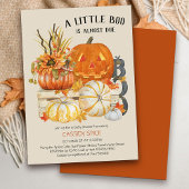 Invitation Petit Boo presque dû Rustique Citrouille Halloween