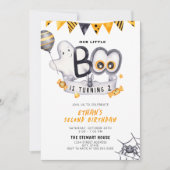 Invitation Petit Boo Turin Deux Halloween 2e Anniversaire (Devant)