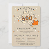 Invitation Petit Boom presque dû | Baby shower Halloween (Devant)