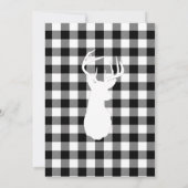 Invitation Petit Buck Deer Baby Boy Shower (Dos)