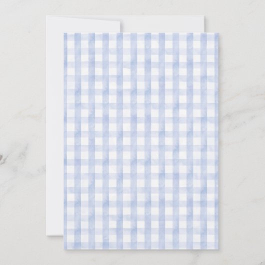 Invitation Petit Bunny Blue Balloons Baby shower garçon (Dos)