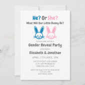 Invitation Petit Bunny Gender Reveal (Devant)