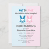 Invitation Petit Bunny Gender Reveal (Devant)