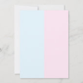 Invitation Petit Bunny Gender Reveal (Dos)