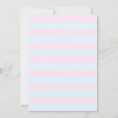 Invitation Petit Bunny Gender Reveal (Dos)