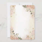 Invitation Petit cadre de citrouille fleurs boho Baby Shower (Dos)