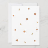 Invitation Petit Camion citrouille automne baby shower (Dos)