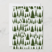 Invitation Petit Camper Baby shower de Camping Woodland (Dos)