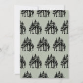 Invitation Petit Camper Tent Boy Baby shower à main (Dos)