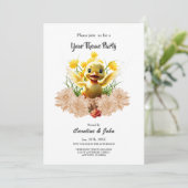 Invitation Petit canard doux (Debout devant)