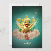 Invitation Petit canard doux (Dos)