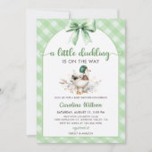Invitation Petit Canard Sur Le Chemin Baby shower Canard (Devant)
