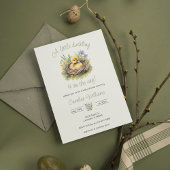 Invitation Petit Canard Sur Le Chemin Baby shower Canard