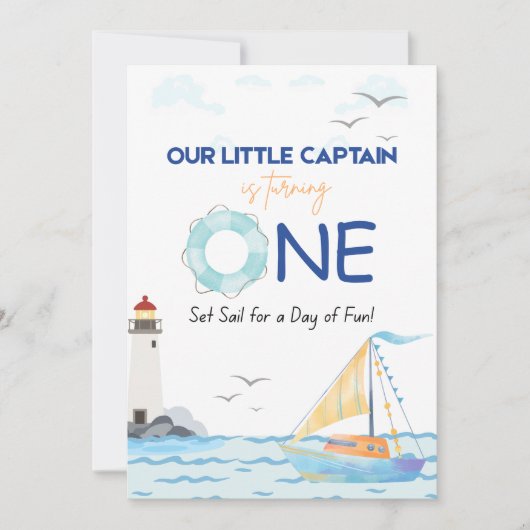 Invitation Petit Capitaine (Devant)