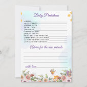 Invitation Petit cerf, Big Joy Fleur rose thème Baby shower (Devant)