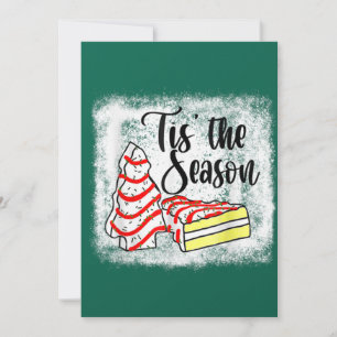 Invitation Petit C'est La Saison Gâteaux en Arbre de Noël Deb