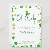 Invitation Petit Chanceux – Baby Shower de la Saint-Patrick (Devant)