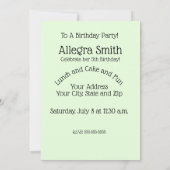 Invitation Petit Chaperon Rouge Vintage Mignon (Dos)