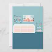 Invitation Petit chef cuisine cuisine anniversaire (Dos)