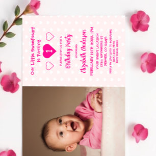 Invitation Petit chéri 1er anniversaire
