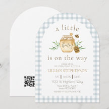 Petit Chéri En Route Fête Prénatale Bébé Bleu QR