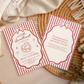 Invitation Petit Chéri Premier Anniversaire Saint-Valentin