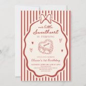 Invitation Petit Chéri Premier Anniversaire Saint-Valentin (Devant)