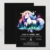 Invitation Petit Cheval adorable Anniversaire (Devant / Derrière)