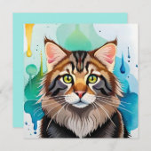 Invitation Petit chien fermer mini porte - bloc (Devant / Derrière)