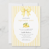 Invitation Petit Citron a hâte de vous presser Shower pour bé (Devant)