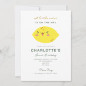 Invitation Petit Citron Citrus Cutie Premier anniversaire (Devant)
